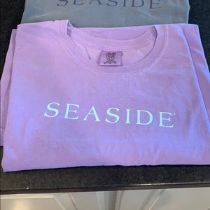purple seaside t-shirt